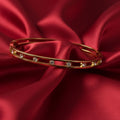 Celeste Crystal Bangle Bracelet (Anti-Tarnish 18 k gold )