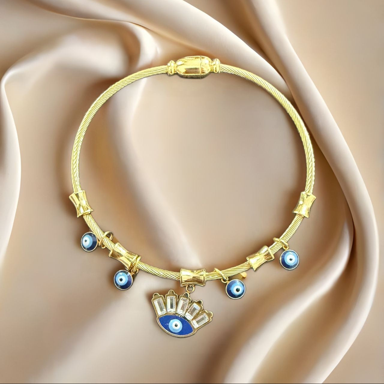 Evileye 18k gold bracelet
